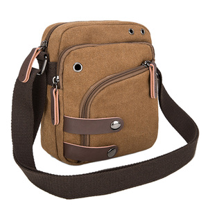 Mini Portafoglio da Viaggio in Tela per <span class=keywords><strong>Uomo</strong></span>, Borsa a Tracolla alla Moda, Piccola Borsa Portafoglio Portatile da <span class=keywords><strong>Uomo</strong></span> - Product Image 2