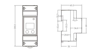 SPM91-M-F thí điểm thông minh đồng hồ đo năng lượng một pha Din-Rail để sạc EV hoặc đo kWh - Product Image 4