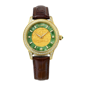 Relojes Automáticos de Lujo para Pareja, Acero Inoxidable con Baño de Oro IPG, Juego para Él y Ella con Esfera de la Gran Muralla China, Personalización OEM - Product Image 4