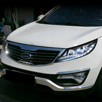 OE 921013W720 921023W710 para KIA Sportage 2010-2014 Faro Delantero de Coche con Doble Lente LED Luces de Circulación Diurna