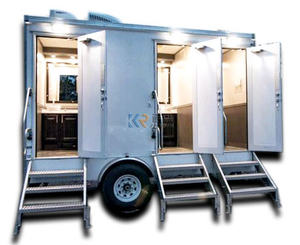 Luxury And <b>Shower</b> Room Outdoor Fiberglass Restroom Portable Mobile Toilet Trailer - Product Image 4