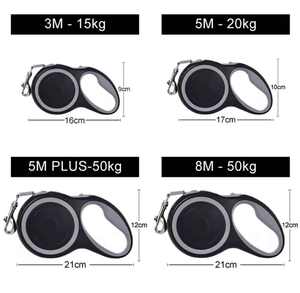 5m Green Black Dual Tone Solid Retractable Dog <b>Leash</b> with Quick Release Durable Design Western Luxury Fashion for Large Dogs - Product Image 6