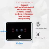 Módulo de Reconocimiento de Venas de la Palma de la Mano con Binoculares, USB 1080P 850nm 100 FOV, Escáner Biométrico Seguro para Control de Acceso y Sistemas de Asistencia