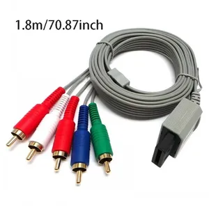 สายเคเบิล RCA ยาว 1.8 เมตร สำหรับเครื่องเล่นนินเทนโด วี สายส่งสัญญาณภาพและเสียงสำหรับเล่นเกม ใช้ได้กับวี ยู สาย <span class=keywords><strong>AV</strong></span> คอมโพสิต ไม่ใช่ HDMI - Product Image 5