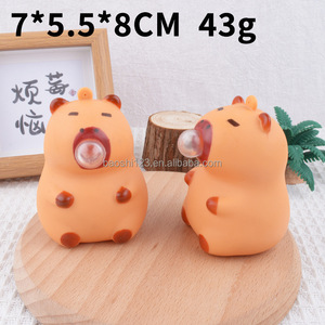 Llavero de PVC con diseño de animales de dibujos animados para niños, juguete creativo antiestrés de burbujas pequeñas para apretar, unisex, para edades de 2 a 4 años, venta al por mayor. - Product Image 4