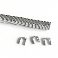 Clips de conditionnement de viande 100T, clips en aluminium de type U pour l'industrie alimentaire