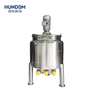 500 liters SS304/316L mirror polishing electric heating sugar dissolution storage tank with mixer