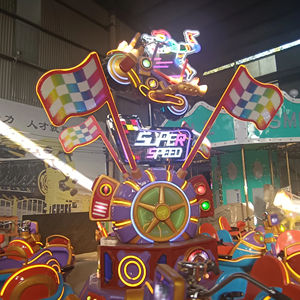 Nouvelle conception de jeux de carnaval de haute qualité manèges à sensations fortes autres produits de parc d'attractions en fibre de verre super voiture ennemi vente - Product Image 4