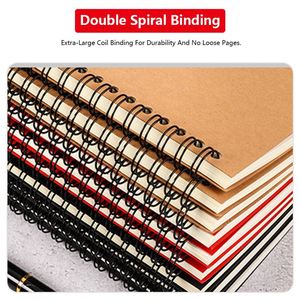 Custom Spiral Binding Notebook Office Minimalist Kraft Paper <b>Notepad</b> College Ruled <b>A5</b> Notebooks Journal for School - Product Image 6