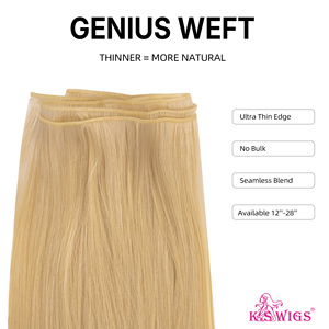 ผมปลอม KSWIGS แบบผสมสี Genius Weft ผมแท้ 100% เกรด Virgin Remy บางเบา มองไม่เห็นรอยต่อ ขายส่งสำหรับช่างทำผมในร้านเสริมสวย และขายส่งจำนวนมาก - Product Image 2