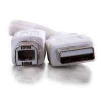 Kabel Printer USB kustom pabrik harga murah kabel Printer pria ke B laki-laki USB2.0 A putih naik turun sudut kanan