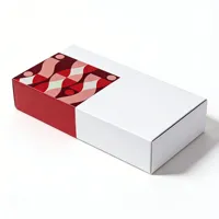 Emballage de boîte coulissante haut de gamme imprimé sur mesure, emballage esthétique robuste pour artisanat fait main, bonbons faits main, bougies parfumées