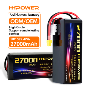 Hpower OEM 6S 7S 8S 12S 18S Lipo pin 5C 10c 27000mAh 44000mAh 52000mAh 54000mAh trạng thái rắn Pin cho UAV bay không người lái - Product Image 1