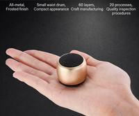 Mini-enceinte portable sans fil V5.0 avec corps métallique, éclairage LED RGB, alimentation par batterie, volume puissant pour extérieur et home cinéma