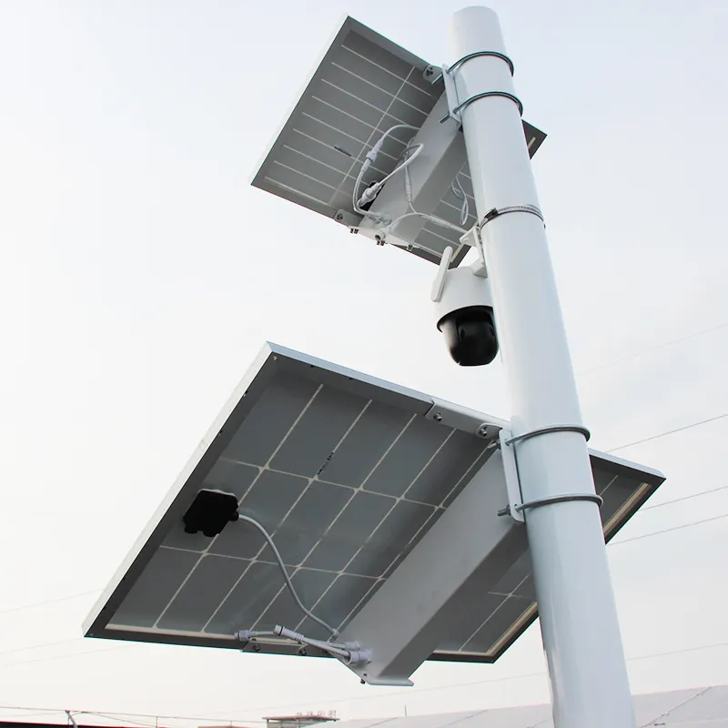 डीसी सौर निगरानी प्रणाली 60w 20h सौर पैनल किट घर के लिए सौर पैनल किट कैमरा वायरलेस आउटडोर