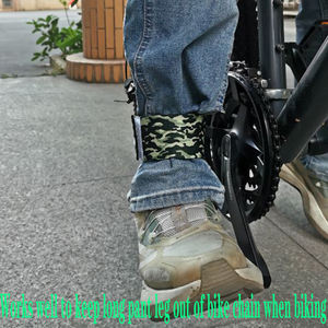 Sangles de jambe de pantalon de vélo réglables, bande de sécurité pour la cheville de cyclisme, ceinture de fixation pour pantalons, chemisiers pour la conduite, l'<span class=keywords><strong>escalade</strong></span>, la pêche, la randonnée - Product Image 3