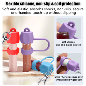 Portabálsamo labial portátil con brillo, llavero para bálsamo labial, protector de brillo labial, llavero para <span class=keywords><strong>Laneige</strong></span> Glossier - Product Image 6