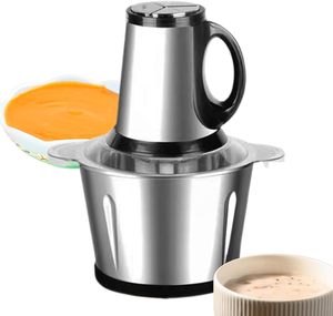 Multifunctional Professional Kitchen Meat Choppers Mincer Cutter <b>Mixer</b> Mini 2L 3L Electric Stainless Steel Meat Grinder Machine - Product Image 5