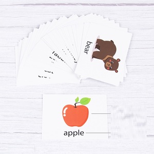 Jouets éducatifs en bois pour la maternelle, cartes Montessori assorties, <span class=keywords><strong>jeu</strong></span> de mots magnétiques <span class=keywords><strong>Alphabet</strong></span> lettre - Product Image 4