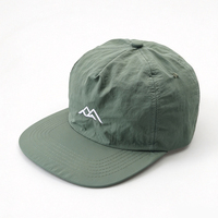 Casquettes plates personnalisées en gros, casquette en nylon, casquette snapback à 5 panneaux, casquette unisexe respirante avec cordon de serrage pour le camping en plein air
