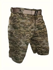 Dropshipping pantalones cortos tácticos de carga para hombres, pantalones cortos de moda de camuflaje al aire libre con múltiples bolsillos, transpirables y cómodos - Product Image 2
