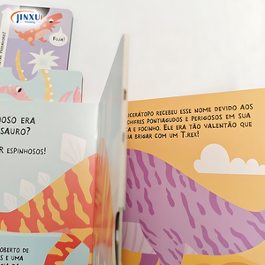 Impresión personalizada divertida Tapa dura niños libros táctiles bebé empujar y tirar lectura historia cartón libro interactivo <span class=keywords><strong>para</strong></span> niños - Product Image 4
