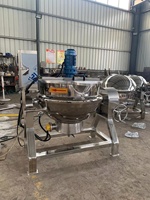 60l - 600 litres grande capacité eau Double gainé marmite commerciale cuisine gaz électrique soupe bouilloire chemisé casserole bouillante