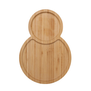 Plateau de service rectangulaire en bambou, assiette à dessert en bois pour gâteau, café, sushi, pizza, pain, usage domestique et cuisine, style simple, solide - Product Image 3