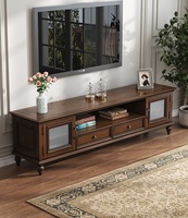 Ensemble de meuble TV en bois massif, salon, 5 pièces, présentoir, table latérale