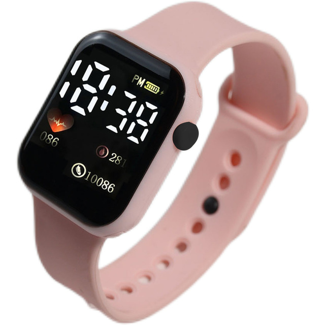 Smart Home Unisex LED Digital Sports Watch with Soft Silicone Band Fashionable & Casual Waterproof Design for Daily Wear