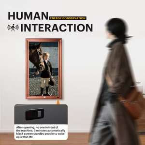 Oem 32 inch Android Khung ảnh kỹ thuật số 1920*1080 Màn hình 32GB Bộ nhớ Loại C Cổng Video phát lại MP3 âm thanh đồng hồ trang trí - Product Image 2