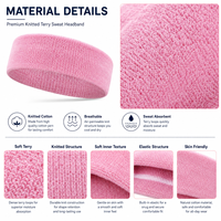 Bandeau de sport personnalisé en tissu éponge respirant et élastique pour la course, le basketball, le tennis – Accessoires d'équipe en gros