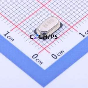24.576M 10PF 10PPM Crystal (Passive) HC-49S-SMD-2P-Mini Crystal Oscillator 24.576MHz 10ppm 10pF 30ppm - Product Image 1