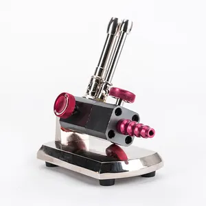 Micro Bunsen Burner Ống Đôi Xoay Gas Propane Ánh Sáng