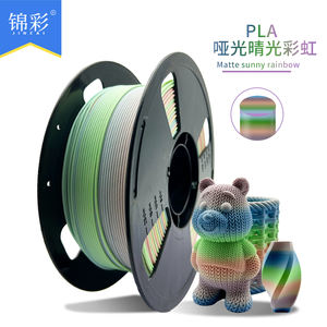 Filamento PLA para Impresora 3D Jinccai, Degradado Mate Multicolor, 1.75mm +/-0.02mm, Vibrante, 5kg, Varilla de PETG TPU - Product Image 2