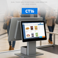 Terminaux de point de vente, machine POS à double écran tactile, systèmes POS tout-en-un, machine de point de vente Android NFC pour restaurant, caisse enregistreuse