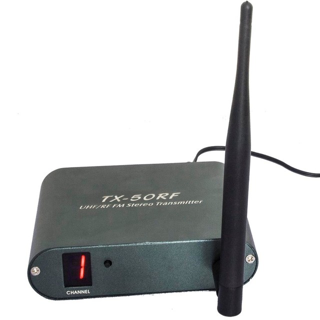Newest 3 Channels Wireless High Power Option 500 Meters Receiving Range TX-50RF Transmitter for Silent Disco Party and Events