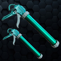 Pistolet à colle en silicone vert Shuangyuan (pistolet à calfeutrer) pour la construction, la maison et l'ingénierie - A1 - Type souple, pratique et facile à utiliser