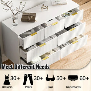 חם מוכר יוקרה לבן עץ 7-מגירה חזה בגודל קנדי סלון ריהוט כניסה לבית רהיטים שטח-חיסכון - Product Image 3