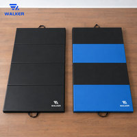 Colchoneta de Gimnasia de PVC al por Mayor, Plegable con Conectores de Velcro, Portátil, 5 cm de Grosor, para Entrenamiento Profesional de Acrobacias