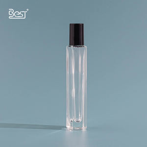 10ml carré <span class=keywords><strong>verre</strong></span> clair rouleau sur bouteille avec rouleau en métal pour huile essentielle parfum huile yeux sérum taches foncées <span class=keywords><strong>correcteur</strong></span> conteneur - Product Image 3