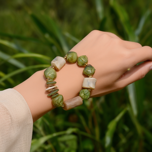 Fashion <b>Beaded</b> <b>Bracelet</b> 316L Stainless Steel PVD <b>Gold</b> Plating Sustainable Resistant Jewelry for Women - Product Image 3