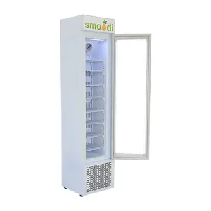 Meisda105L商業用スリム直立アイスクリーム冷凍庫、加熱ガラスドア付き