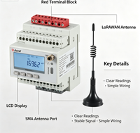 Medidor de Energía Inalámbrico IoT Acrel ADW300-LW923, Compatible con Protocolo MQTT/TCP para Gabinetes de Distribución, Comunicación LCD LoraWan
