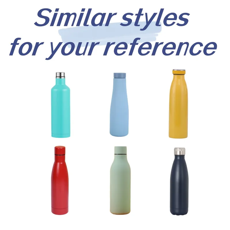 Custom logo 500/750ml/1000ml Rubber Paint Double Wall Insulated Drink Bottle Vacuum Sports Stainless Steel Water Bottle