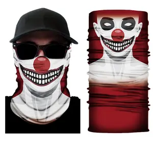 Wholesale Football Team Breathable Neck Gaiter Bandana Cool Custom Face Mask For Man Seamless Neck Gaiter