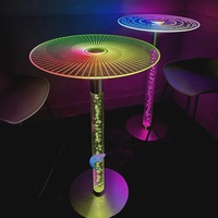 Table de Bar Élégante et Innovante avec Éclairage Intelligent de Style Moderne