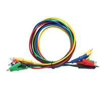15Amp Alligator Clip Copper Conductor PVC Insulated Test Lead Set for Multimeter Probe