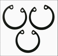 DIN 472 Sicherungsring, Innensicherungsring aus Kohlenstoffstahl für Bohrungen, industrielle Befestigungselemente
