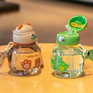 Nouvelle <span class=keywords><strong>tasse</strong></span> d'été pour <span class=keywords><strong>bébé</strong></span> avec paille à ventouse en PC, résistante aux chutes, portable, spéciale pour la maternelle et l'école, motif ours mignon pour enfants - Product Image 2